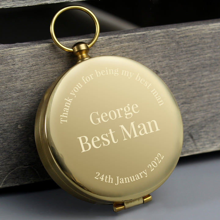 Buy Personalised Wedding Compass at www.giftsfinder.co.uk