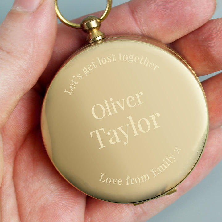 Buy Personalised Wedding Compass at www.giftsfinder.co.uk