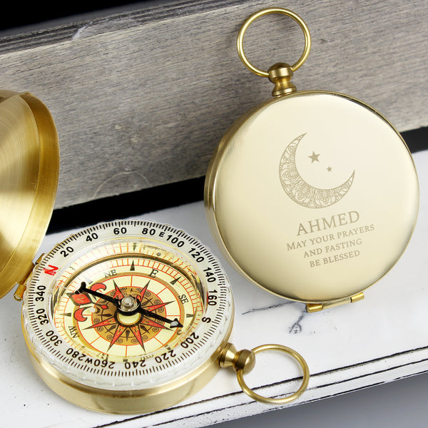 Buy Personalised Eid Keepsake Compass available now at www.giftsfinder.co.uk