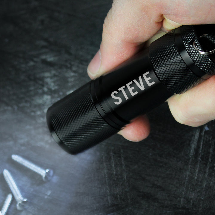 Buy Personalised Name Only Mini Torch at www.giftsfinder.co.uk