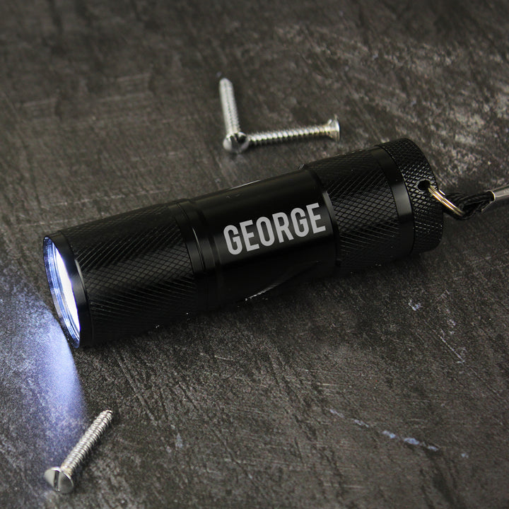 Buy Personalised Name Only Mini Torch at www.giftsfinder.co.uk