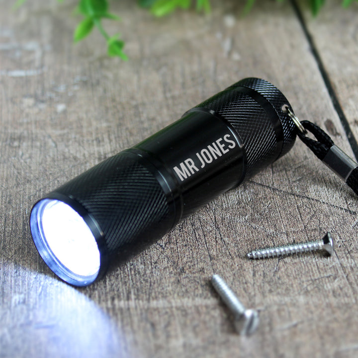 Buy Personalised Name Only Mini Torch at www.giftsfinder.co.uk