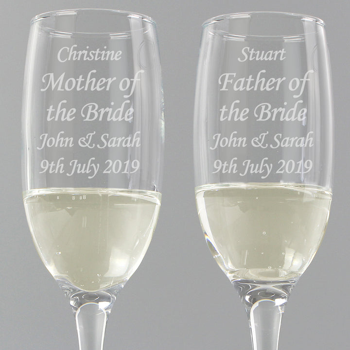 Personalised Celebration Pair Of Flutes With Gift Box