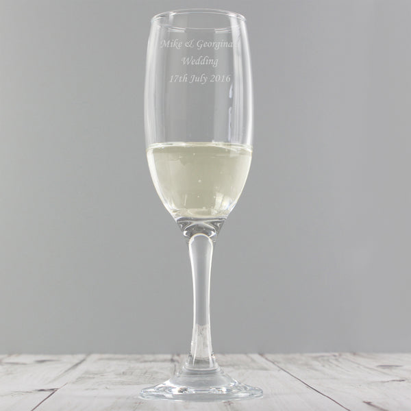 Personalised Traditional Toast Flute in gift category Personalised Champagne Flutes