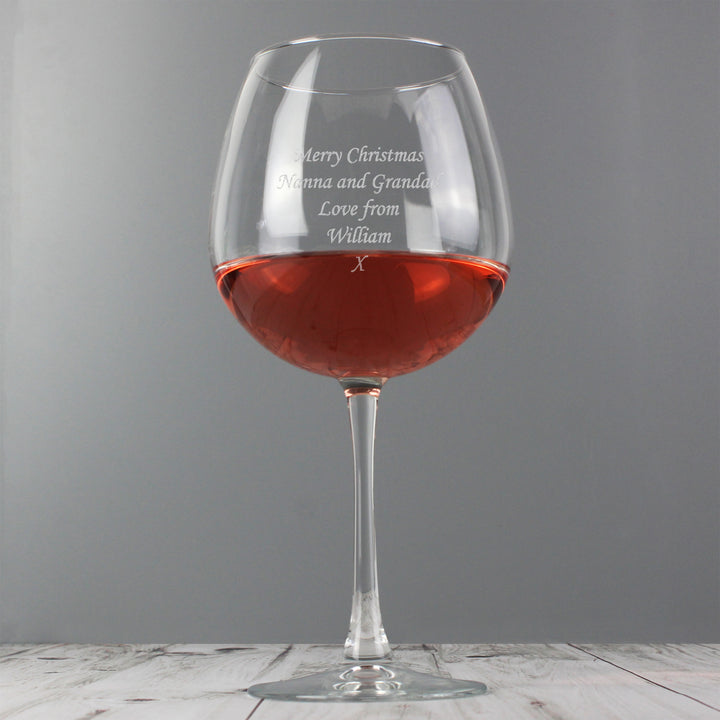 Buy Personalised Bottle of Wine Glass available now at www.giftsfinder.co.uk