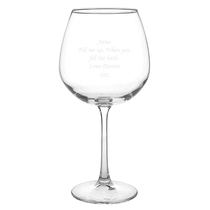 Buy Personalised Bottle of Wine Glass available now at www.giftsfinder.co.uk