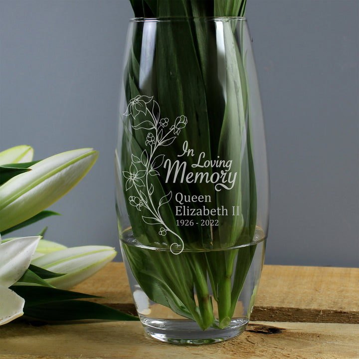 Buy Personalised In Loving Memory Vase available now at www.giftsfinder.co.uk