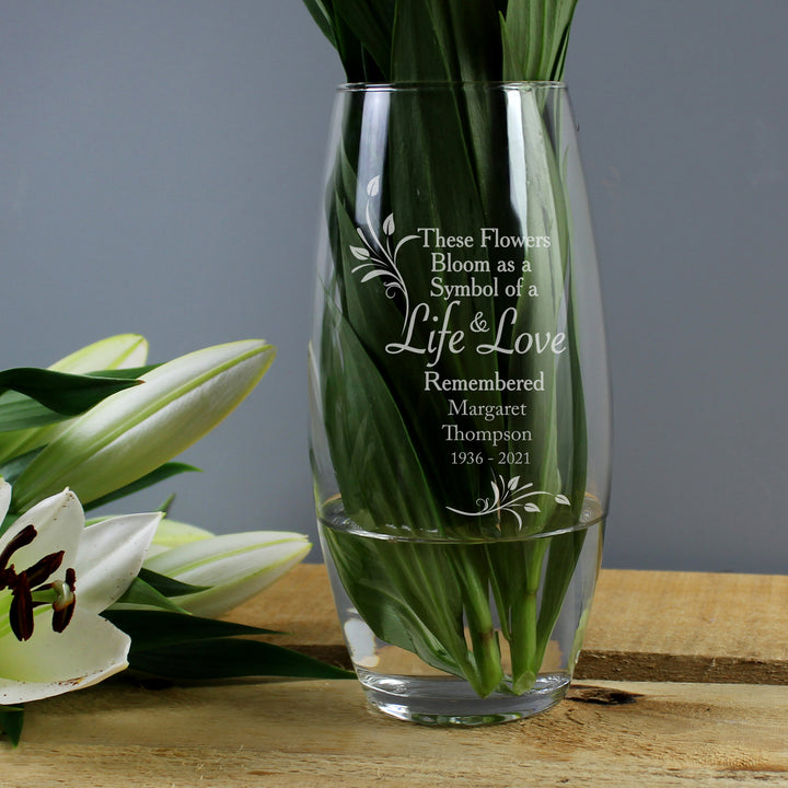 Buy Personalised Life & Love Vase available now at www.giftsfinder.co.uk