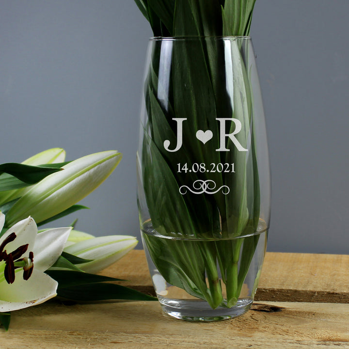 Buy Personalised Monogram Bullet Vase available now at www.giftsfinder.co.uk