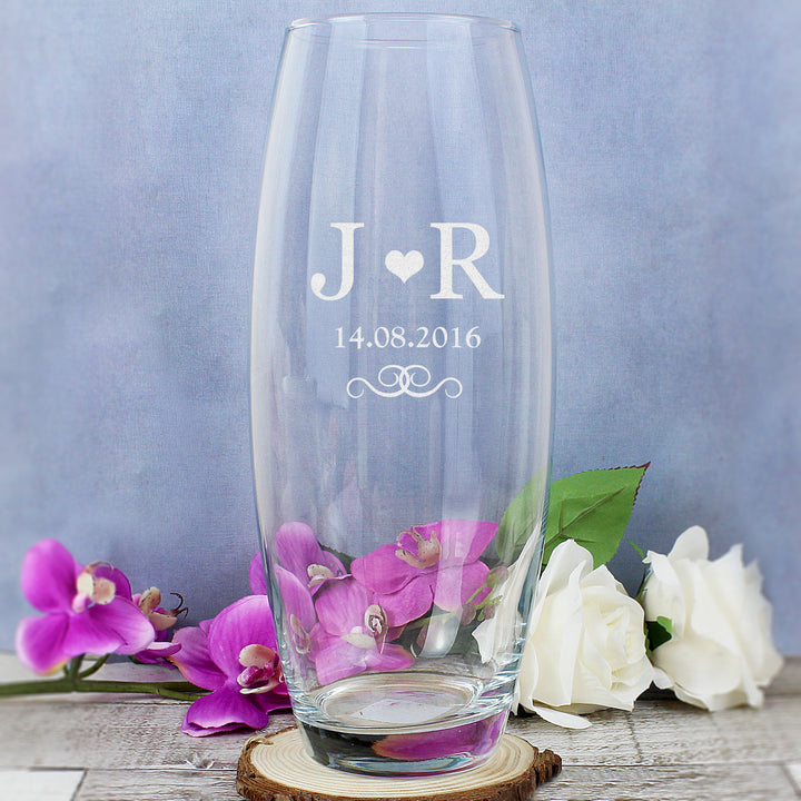 Buy Personalised Monogram Bullet Vase available now at www.giftsfinder.co.uk