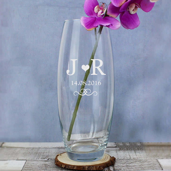 Buy Personalised Monogram Bullet Vase available now at www.giftsfinder.co.uk