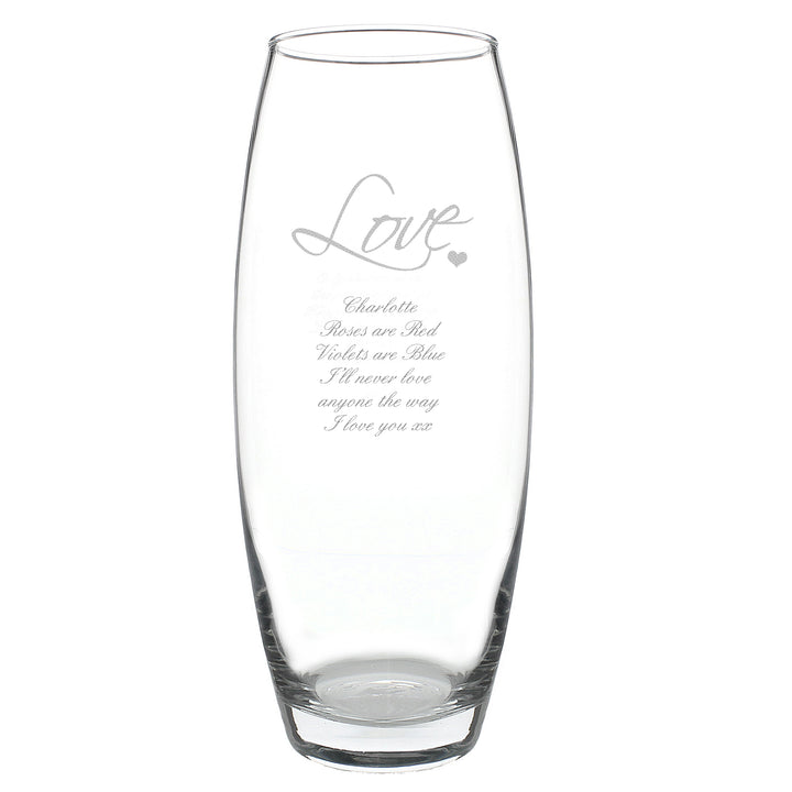 Buy Personalised Love Bullet Vase available now at www.giftsfinder.co.uk