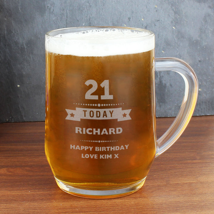 Buy Personalised Birthday Star Tankard available now at www.giftsfinder.co.uk