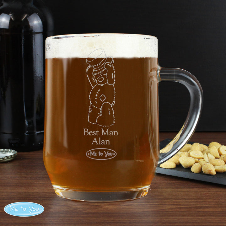 Buy Personalised Me To You Engraved Male Wedding Tankard available now at www.giftsfinder.co.uk