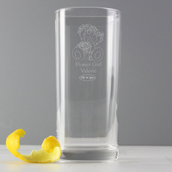 Buy Personalised Me To You Engraved Wedding Girl Hi Ball Glass available now at www.giftsfinder.co.uk