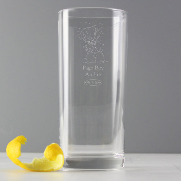 Buy Personalised Me To You Engraved Wedding Boy Hi Ball Glass available now at www.giftsfinder.co.uk