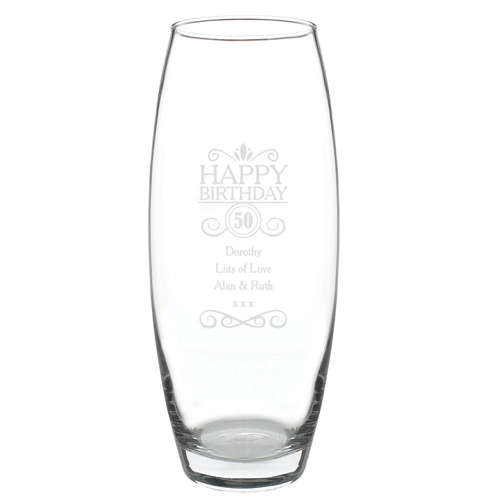 Buy Personalised Birthday Bullet Vase available now at www.giftsfinder.co.uk