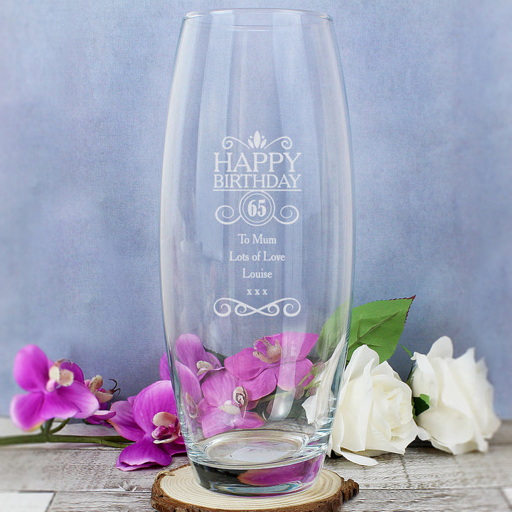 Buy Personalised Birthday Bullet Vase available now at www.giftsfinder.co.uk