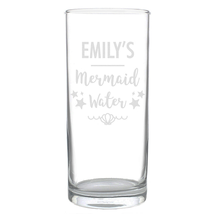 Buy Personalised Mermaid Water Hi Ball Glass at www.giftsfinder.co.uk