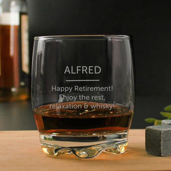 Personalised Whisky Glass in gift category Personalised Drinking Glasses