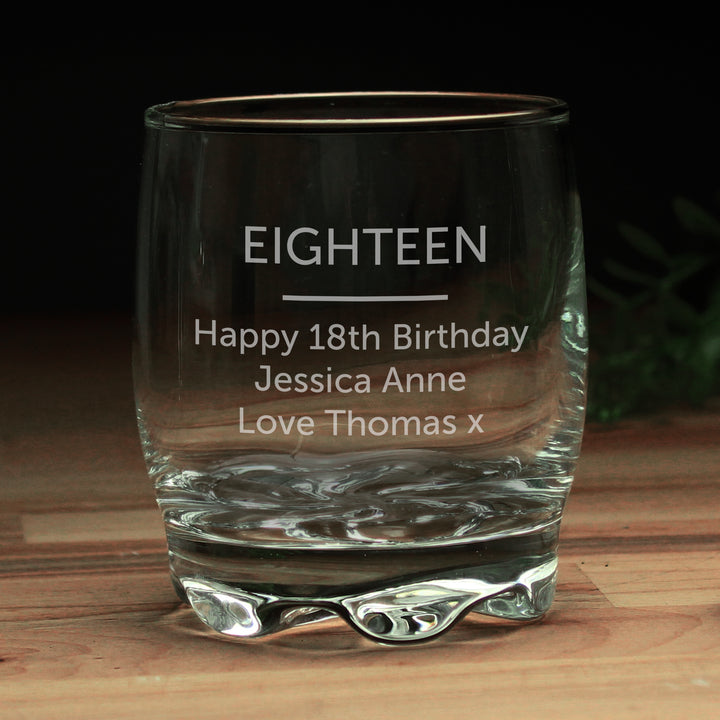 Personalised Whisky Glass in gift category Personalised Drinking Glasses