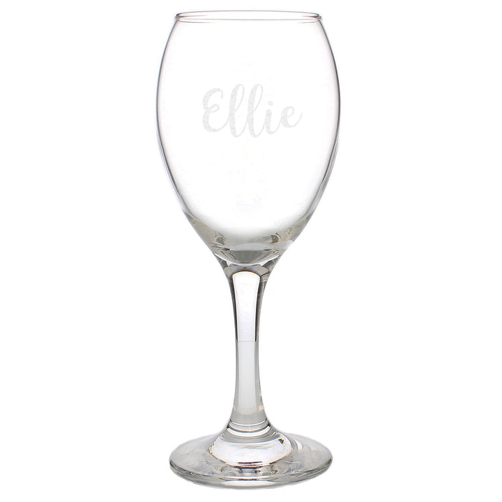 Personalised Name Only Engraved Wine Glass - part of the Gifts Finder Personalised Wine Glasses collection