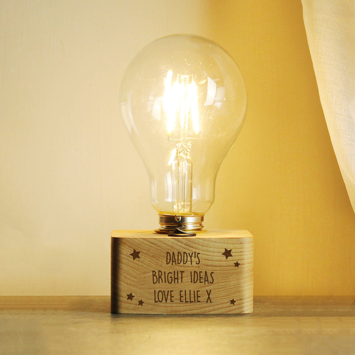 Buy Personalised Stars LED Bulb Table Lamp at www.giftsfinder.co.uk