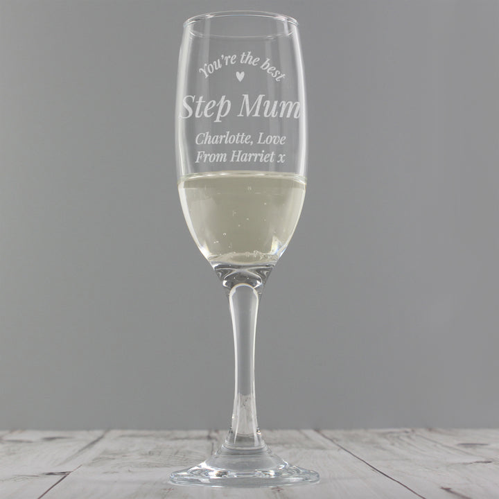 Buy Personalised You Are The Best Flute Glass at www.giftsfinder.co.uk