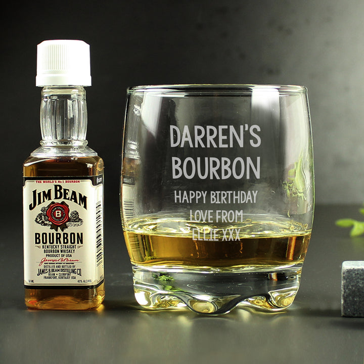 Buy Personalised Tumbler and Jim Beam Miniature Set at www.giftsfinder.co.uk