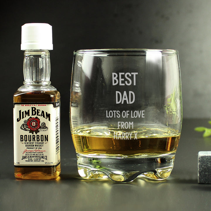 Buy Personalised Tumbler and Jim Beam Miniature Set at www.giftsfinder.co.uk