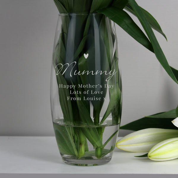 Buy Personalised Love Heart Bullet Vase available now at www.giftsfinder.co.uk