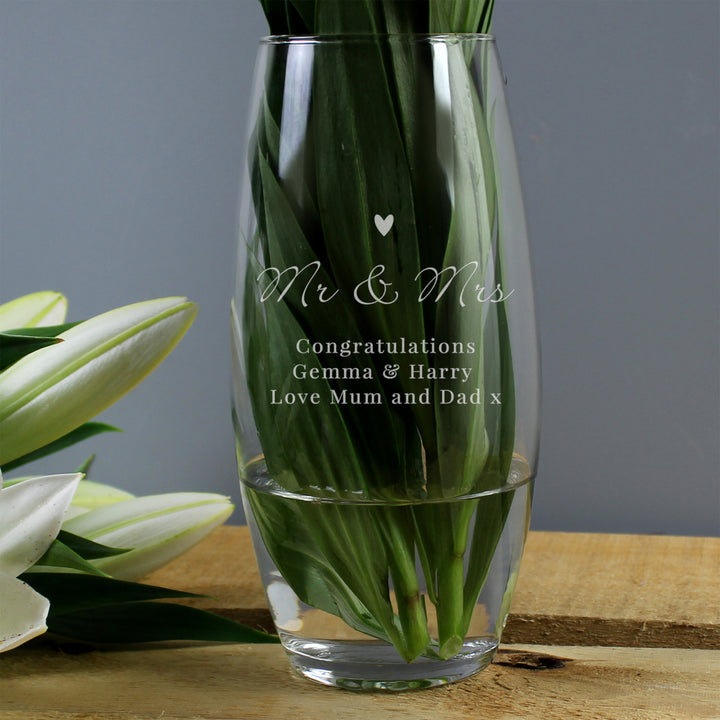 Buy Personalised Love Heart Bullet Vase available now at www.giftsfinder.co.uk