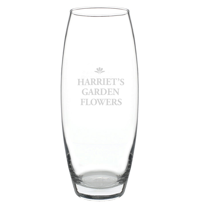 Buy Personalised Bold Font Bullet Vase available now at www.giftsfinder.co.uk