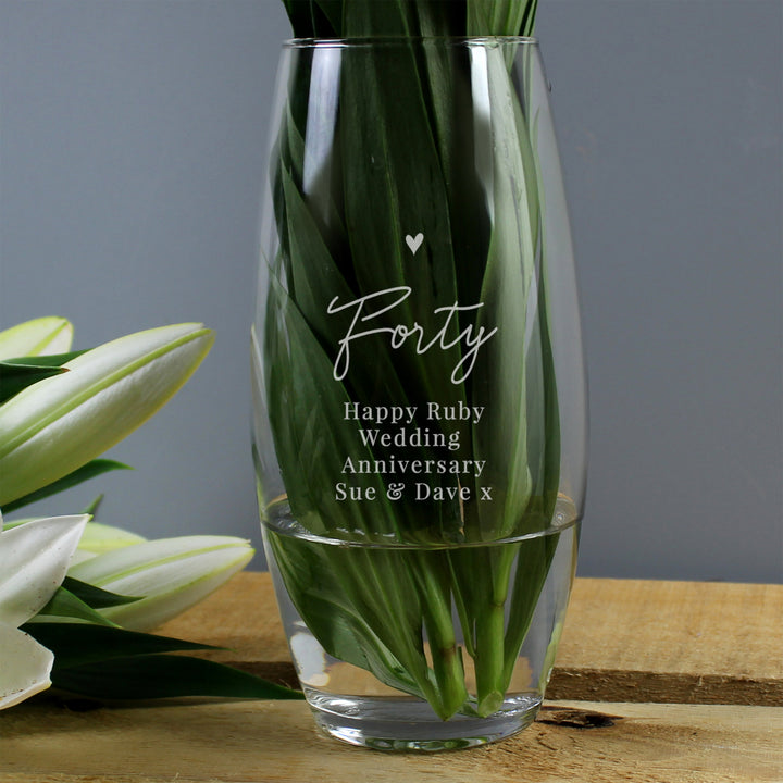 Buy Personalised Big Age Bullet Vase available now at www.giftsfinder.co.uk