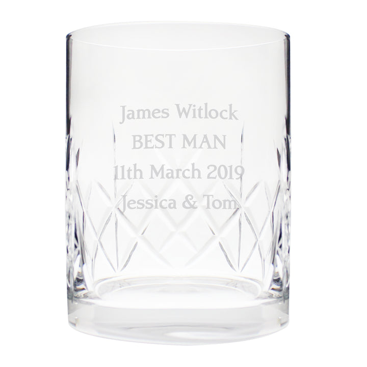 Buy Personalised Cut Crystal Tumbler available now at www.giftsfinder.co.uk