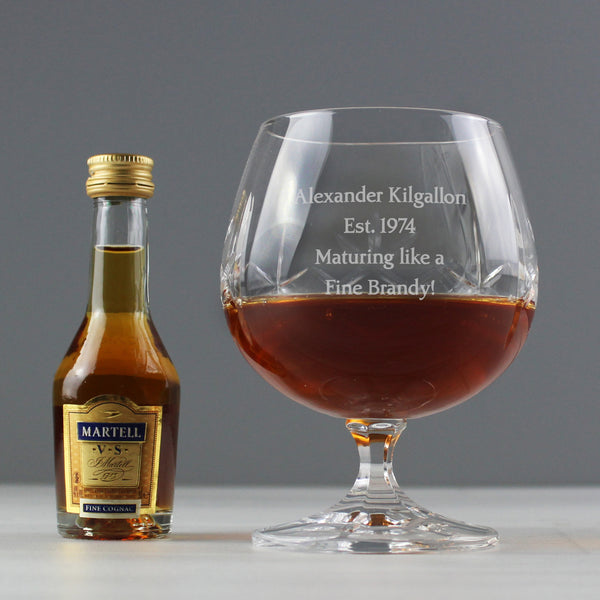 Buy Personalised Cut Crystal & Brandy Gift Set available now at www.giftsfinder.co.uk