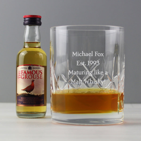 Buy Personalised Cut Crystal & Whisky Gift Set available now at www.giftsfinder.co.uk