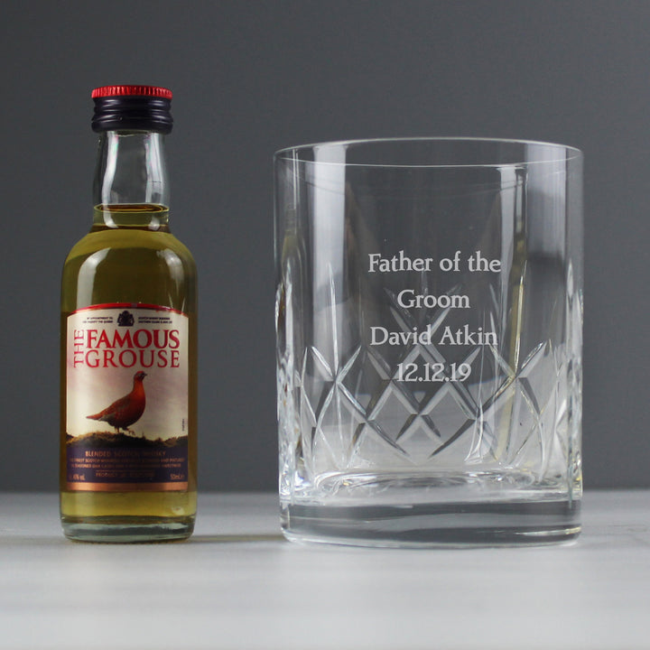 Personalised Cut Crystal & Whisky Gift Set - part of the Gifts Finder Personalised Alcohol Gift Sets collection