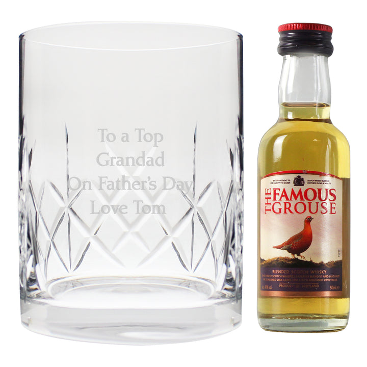 Personalised Cut Crystal & Whisky Gift Set - part of the Gifts Finder Personalised Alcohol Gift Sets collection