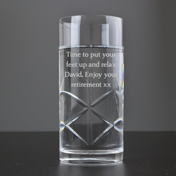 Buy Personalised Cut Crystal Hi Ball Glass available now at www.giftsfinder.co.uk