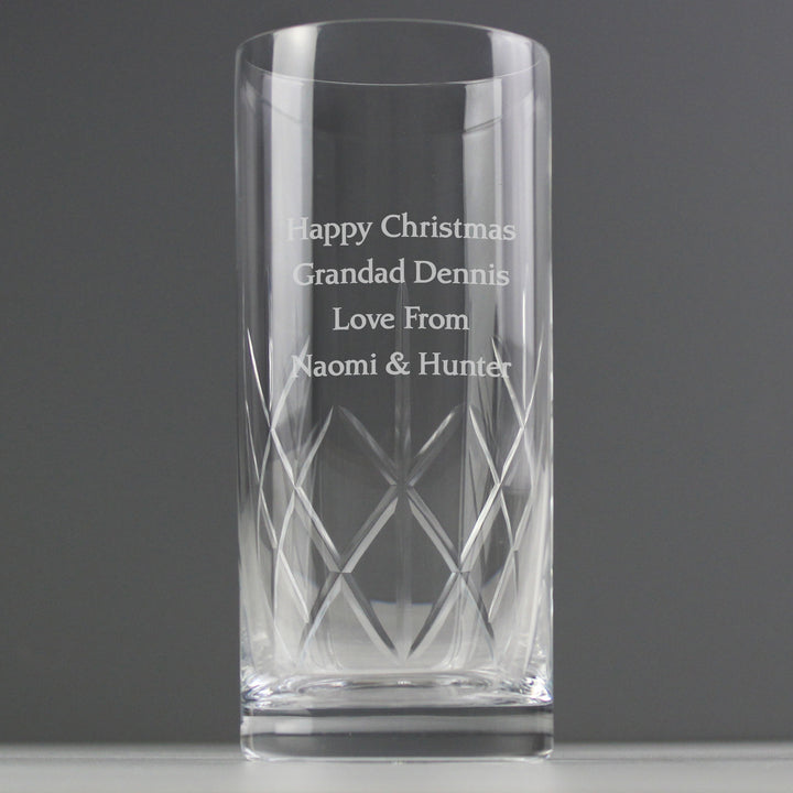 Buy Personalised Cut Crystal Hi Ball Glass available now at www.giftsfinder.co.uk