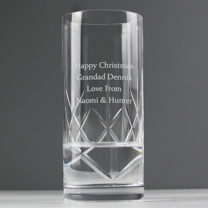 Buy Personalised Cut Crystal Hi Ball Glass available now at www.giftsfinder.co.uk