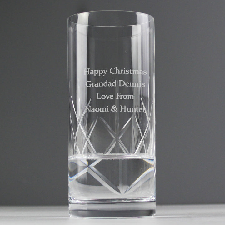 Buy Personalised Cut Crystal Hi Ball Glass available now at www.giftsfinder.co.uk