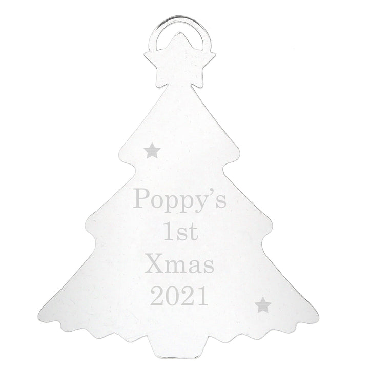 Buy Personalised Acrylic Tree Decoration available now at www.giftsfinder.co.uk