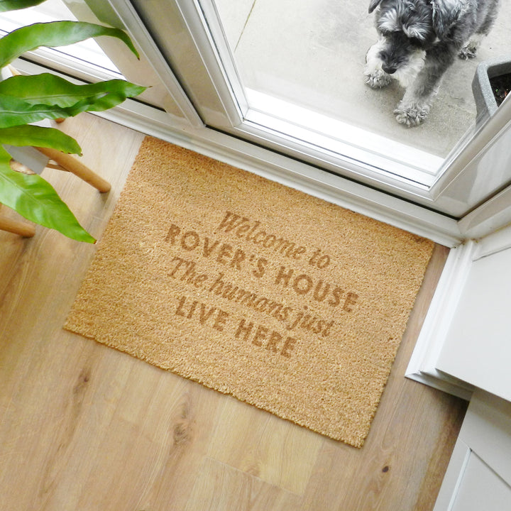 Buy Personalised Free Text Rectangle Indoor Doormat available now at www.giftsfinder.co.uk