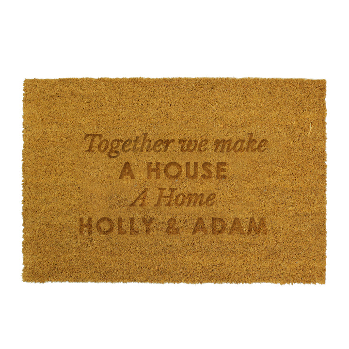 Buy Personalised Free Text Rectangle Indoor Doormat available now at www.giftsfinder.co.uk