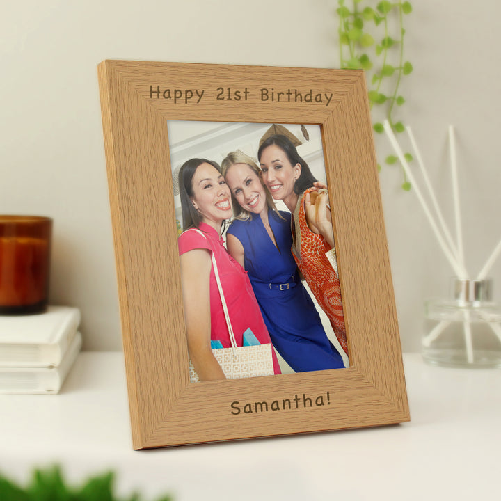 Buy Personalised 5x7 Wooden Photo Frame available now at www.giftsfinder.co.uk