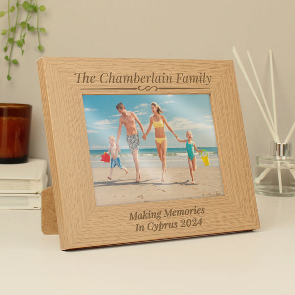 Buy Personalised Formal 7x5 Landscape Wooden Photo Frame available now at www.giftsfinder.co.uk