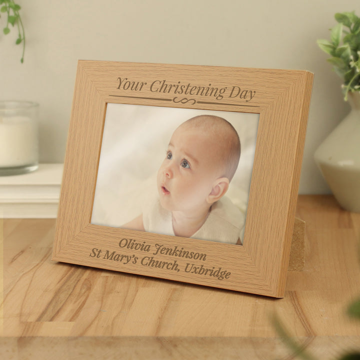 Buy Personalised Formal 7x5 Landscape Wooden Photo Frame available now at www.giftsfinder.co.uk