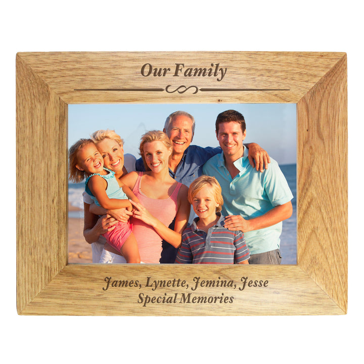 Buy Personalised Formal 7x5 Landscape Wooden Photo Frame available now at www.giftsfinder.co.uk